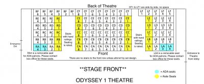 Odyssey Theatre 1 Seating Chart