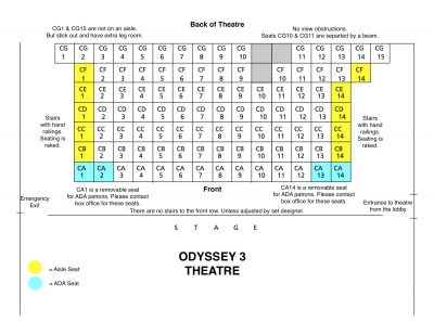Odyssey Theatre 3 Seating Chart